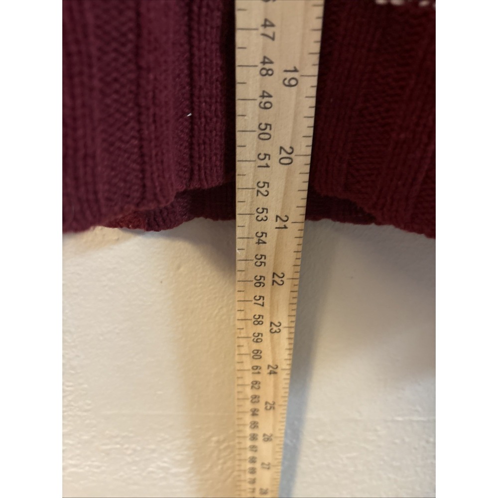 American Eagle Red & White Stripe Crew Neck Cable Knit Sweater Size XS - Picture 8 of 8